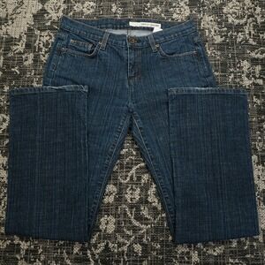 DKNY Womens Jeans Size 8 Dark Wash Denim Bootcut Retro Normcore Casual Pants